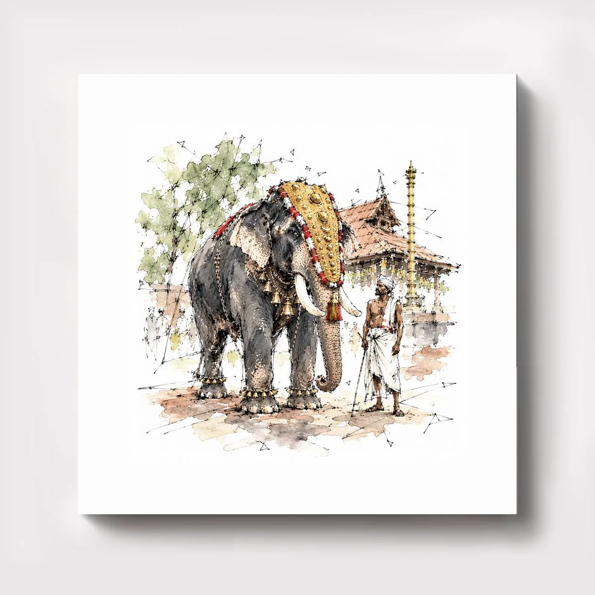The Tusker and the Temple Roof — Hero